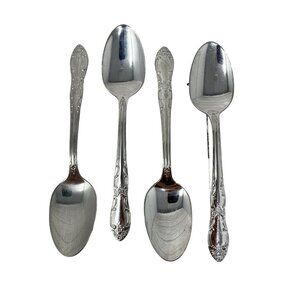 Oneidacraft Venus Teaspoon Lot of 4 Vintage Oneida Stainless Steel 6 In Utensil